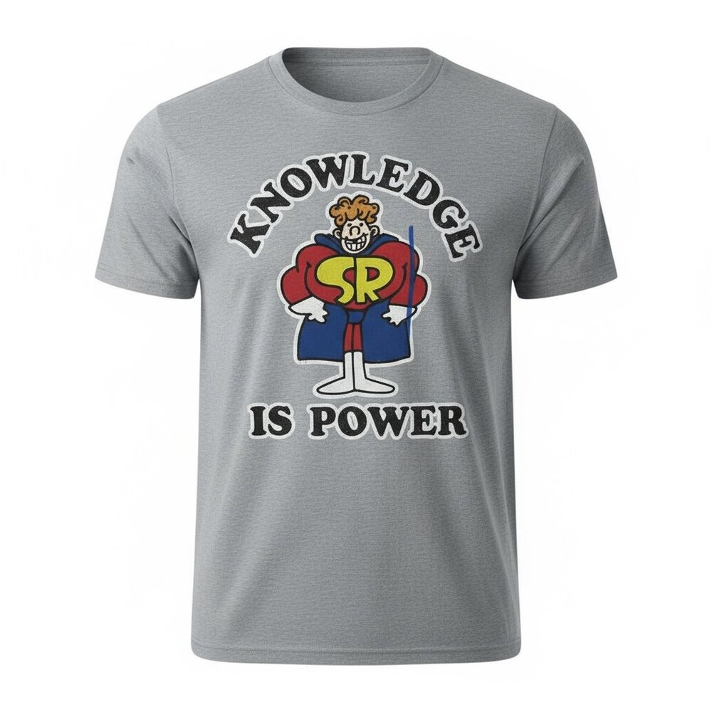 School House Rock Graphic T-Shirt - Knowledge is Power - Men's Size Large NWOT